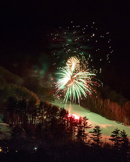 Fireworks over the Main Slope